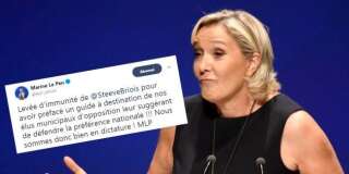 Marine Le Pen a qualifié la France de dictature après que l'immunité parlementaire de Steeve Briois a été levée.