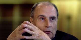 French President Francois Mitterrand makes a speech at an international symposium on development at the UNE.S.CO June 18