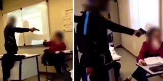 Un lycéen en garde à vue pour avoir pointé une arme sur sa professeure