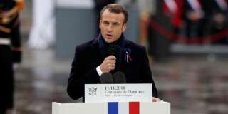 Pour le 11 novembre, sous l'Arc de triomphe, Emmanuel Macron a livré un discours plaçant