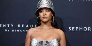 Rihanna à l'anniversaire événement de sa marque