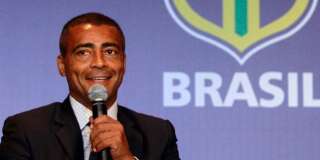 FILE - In this Dec. 23, 2011 file photo, former soccer star Romario speaks at a news conference in Rio de Janeiro, Brazil.  Brazilian congressman and former football great Romario has launched another attack against FIFA, calling president Sepp Blatter