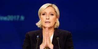 Marine Le Pen, à Bordeaux le 2 avril.