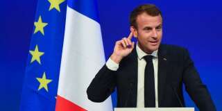 Comment Emmanuel Macron - ici lors d'un discours en juin 2018 - profite du centenaire pour faire passer ses messages à l'internationale
