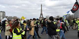 Un acte XVI en baisse pour les gilets jaunes avant un mois de mars crucial (photo prise à Paris le 2 mars)