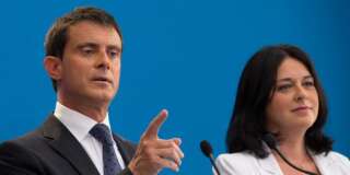 Silvya Pinel en compagnie de Manuel Valls en août 2014.
