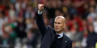 Zinedine Zidane sur le banc du Real Madrid lors de sa dernière finale de Ligue des Champions.