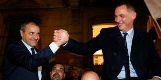 Gilles Simeoni et Jean-Guy Talamoni, les deux grands vainqueurs des élections territoriales en Corse.