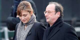 Julie Gayet et François Hollande (ici aux obsèques de Johnny Hallyday) n'ont pas voulu officialiser leur relation à l'Elysée.