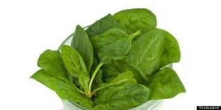 spinach into the bowl