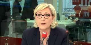 Marine Le Pen sur RTL mardi 10 avril.
