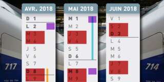 Calendrier de la grève SNCF: le schéma complet pour organiser vos vacances entre avril et juin