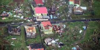 Les ravages de l'ouragan Maria sur l'île de la Dominique le 19 septembre 2017.