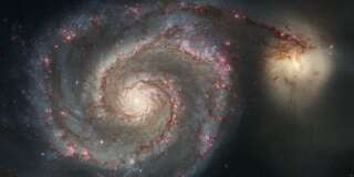 Photo d'illustration: les galaxies M51a et M51b, dont les masses sont proches du Nuage de Magellan et de la Voie lactée
