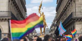 La marche des fiertés LGBT le 24 juin 2017 à Paris pour sa quarantième année, avec pour mot d'ordre la