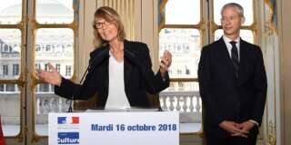 Françoise Nyssen a livré un dernier discours, ce mardi 16 octobre au ministère de la Culture devant son successeur Franck Riester