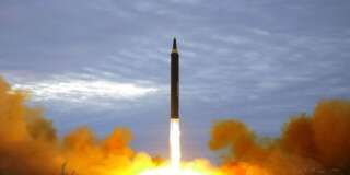 Un missile lancé par la Corée du Nord en août 2017.