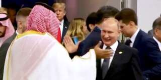 L'extase de Poutine et MBS pendant leurs retrouvailles passe mal