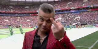 Coupe du monde 2018: le doigt d'honneur de Robbie Williams