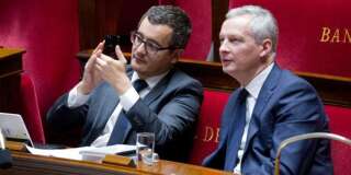 Le ministre du Budget Gérald Darmanin et celui de l'Economie Bruno Le Maire.