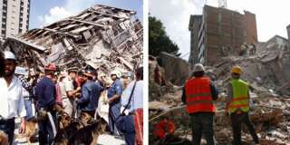 Des images des séismes à Mexico en 1985 et 2017