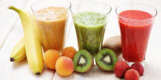 various fruity shakes with...