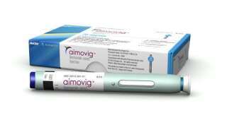 Ce stylo à injection développé par les groupes pharmaceutiques suisse Novartis et américain Amgen, s'utilise une fois par mois.