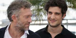 Vincent Cassel and Louis Garrel pose for photographers at the photo call for the film Mon Roi, at the 68th international film festival, Cannes, southern France, Sunday, May 17, 2015. (Photo by Joel Ryan/Invision/AP)