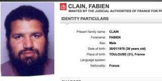 L'avis de recherche d'Interpol de Fabien Clain.