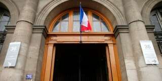 L'entrée principale du 36, quai des Orfèvres, le célèbre siège parisien de la police judiciaire jusqu'au déménagement au