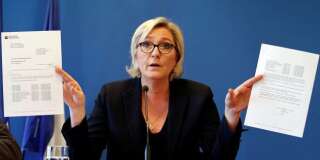 Marine Le Pen a dénoncé lors d'une conférence de presse une