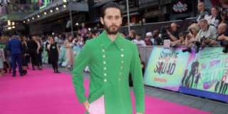 Actor Jared Leto poses for photographers upon arrival at the European Premiere of Suicide Squad, at a central London cinema in Leicester Square, Wednesday, Aug 3, 2016. (AP Photo/Joel Ryan)