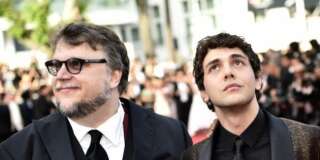 Feature Film jury members Mexican director Guillermo del Toro (L) and Canadian director Xavier Dolan pose as they arrive for the opening ceremony of the 68th Cannes Film Festival in Cannes, southeastern France, on May 13, 2015.    AFP PHOTO / BERTRAND LANGLOIS        (Photo credit should read BERTRAND LANGLOIS/AFP/Getty Images)