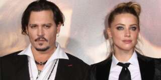 Westwood, CA - November 21 Johnny Depp, Amber Heard Attending Premiere Of Focus Features'
