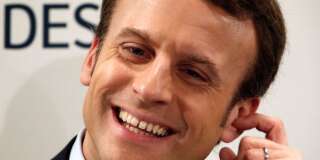 Emmanuel Macron à Puteaux au mois de mars.