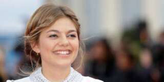 Actress Louane Emera arrives at the 41st American Film Festival, Saturday, Sept. 5 , 2015, in Deauville, Normandy, Western France. (AP Photo/Lionel Cironneau)