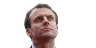 File picture shows French Economy Minister Emmanuel Macron as he attends the inauguration of