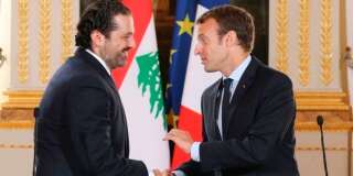 Emmanuel Macron et le Premier ministre démissionnaire du Liban Saad Hariri, début septembre à l'Élysée.