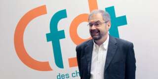 François Chérèque au siège de la CFDT, le 16 avril 2010.