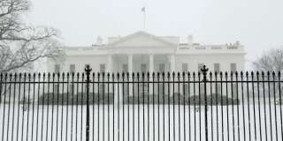 La Maison Blanche sous la neige en février 2015.