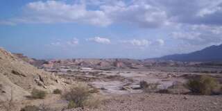Le desert de La Laja, dans la province de San Juan, en Argentine. Un enfant de 6 ans y a survécu pendant 24h, avant d'être retrouvé par des volontaires.