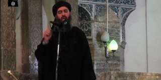 Une image de Abou Bakr al-Baghdadi diffusée le 5 juillet 2014.