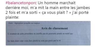 Ce témoignage illustre les difficultés à porter plainte pour une agression sexuelle