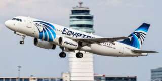 This August 21, 2015 photo shows an EgyptAir Airbus A320 with the registration SU-GCC taking off from Vienna International Airport, Austria. Egyptian aviation officials said on Thursday May 19, 2016 that an EgyptAir plane with the registration SU-GCC, traveling from Paris to Cairo with 66 passengers and crew on board has crashed off the Greek island of Karpathos. Meanwhile, Egypt's chief prosecutor Nabil Sadek says he has ordered an