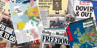 Jour J pour le Brexit: les Unes les plus marquantes de la presse britannique