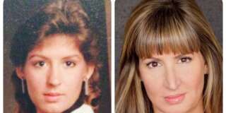 Deux photos de Donna, l’une datant de 1987 (à gauche), l’autre d’aujourd’hui.