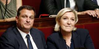 Marine Le Pen et Louis Aliot à l'Assemblée nationale le 12 juin.