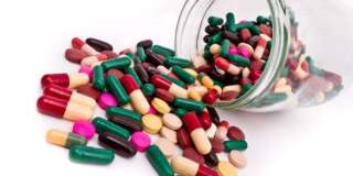 colorful tablets and capsules...