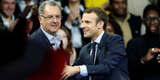 Emmanuel Macron et Richard Ferrand à Paris le 10 décembre 2016.