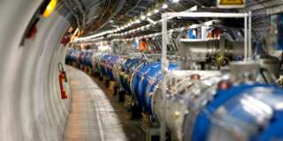 A general view of the Large Hadron Collider (LHC) experiment is seen during a media visit at the Organization for Nuclear Research (CERN) in the French village of Saint-Genis-Pouilly near Geneva in Switzerland, July 23, 2014. According to a press release from CERN, the LHC, the largest and most powerful particle accelerator in the world, has started to get ready for its second three-year run which will start in early 2015. REUTERS/Pierre Albouy (FRANCE - Tags: SOCIETY SCIENCE TECHNOLOGY)